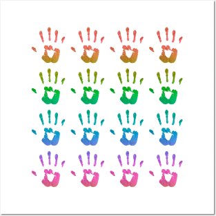 Handprints Posters and Art